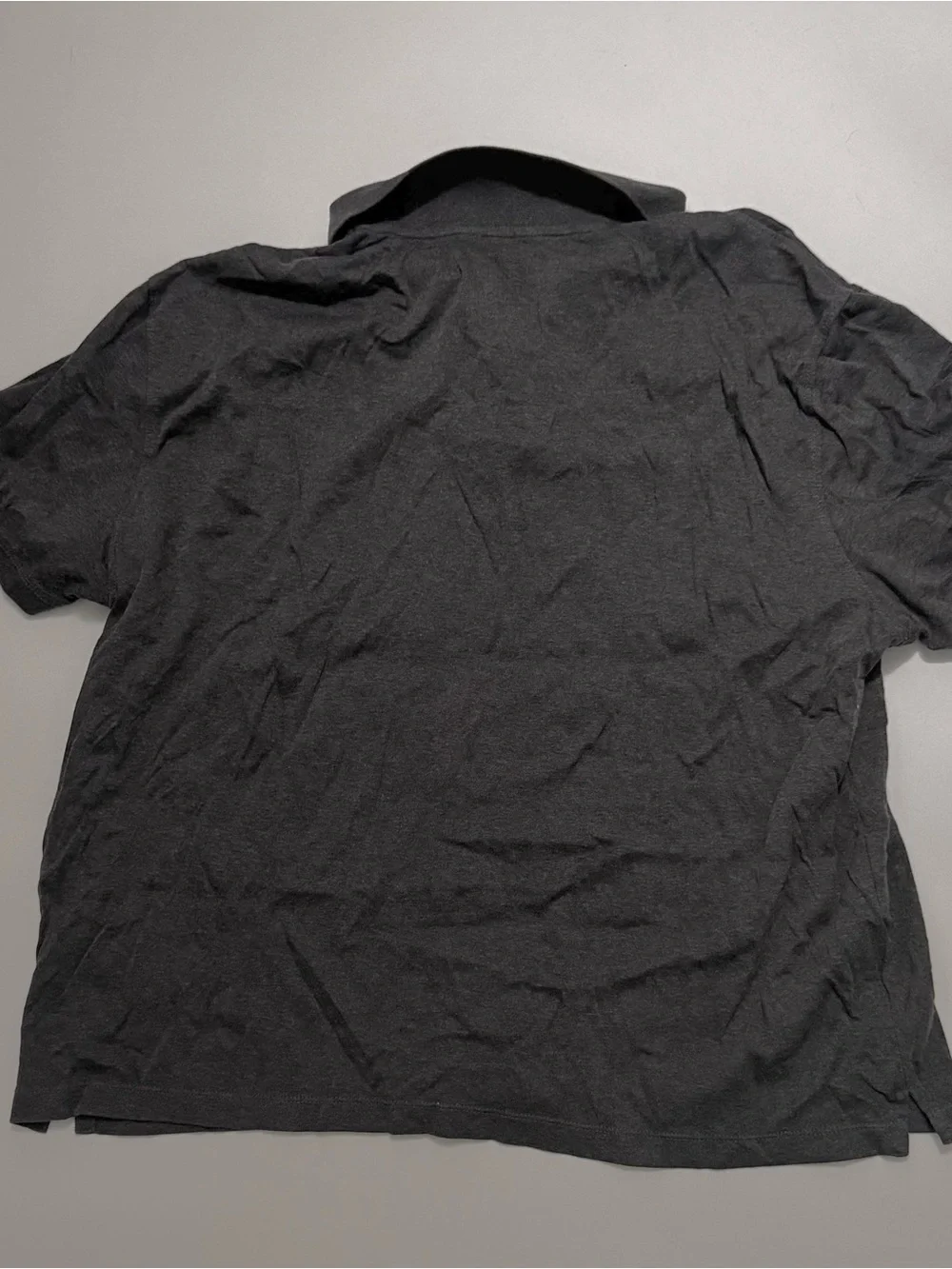 Banana Republic Luxe Touch Performance Men's Dark Gray Cotton Polo Shirt